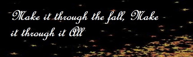 Make it through the Fall, Make it through it All/CONTEST ENTRY